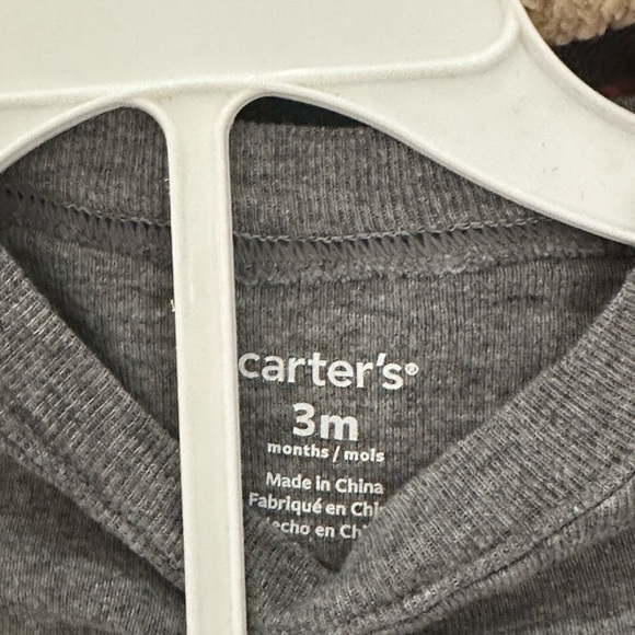 Carters 3 Mo Months 3 Piece Baby Long Sleeve Onesie Bodysuit Buffalo Plaid NWT - Picture 8 of 8